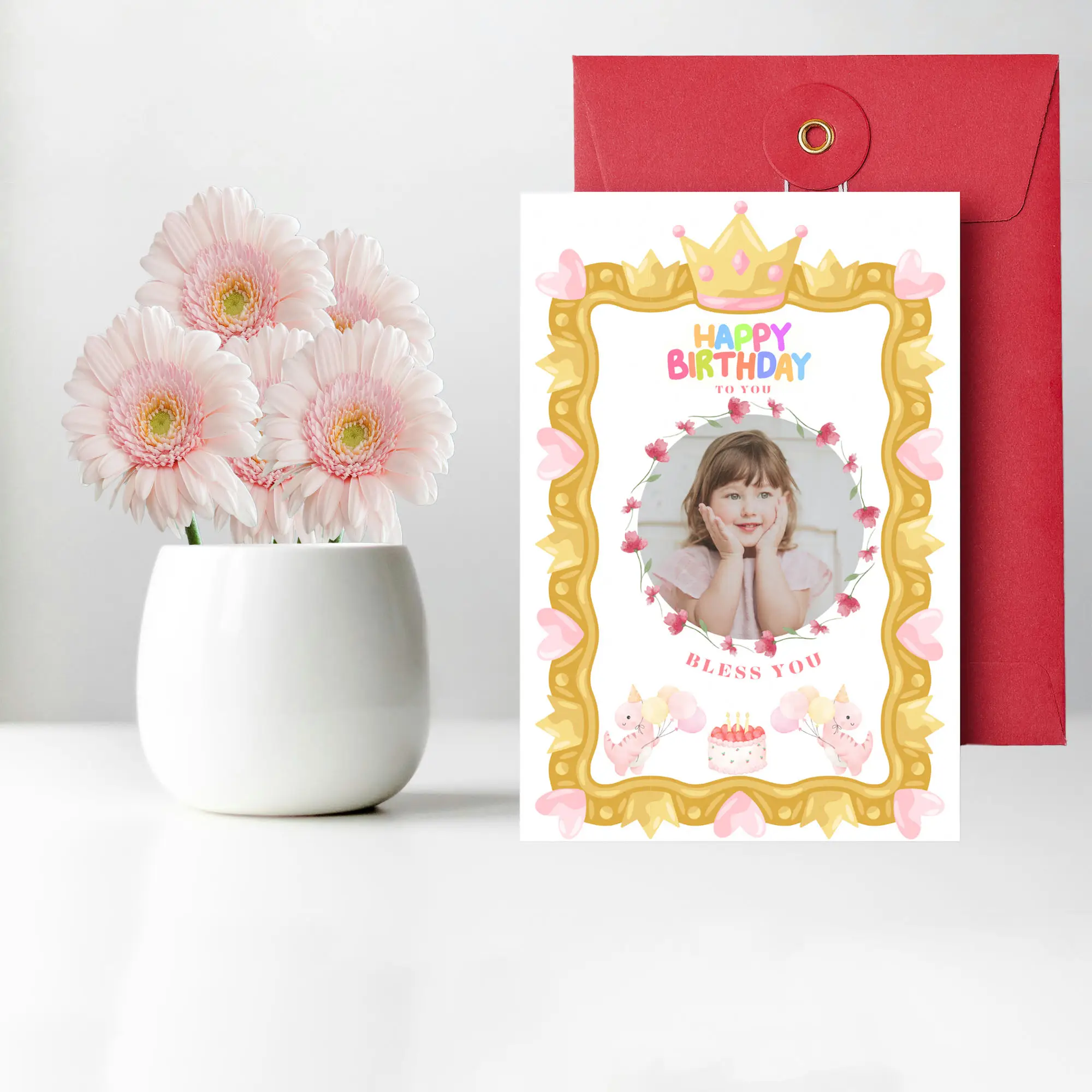 princess birthday card