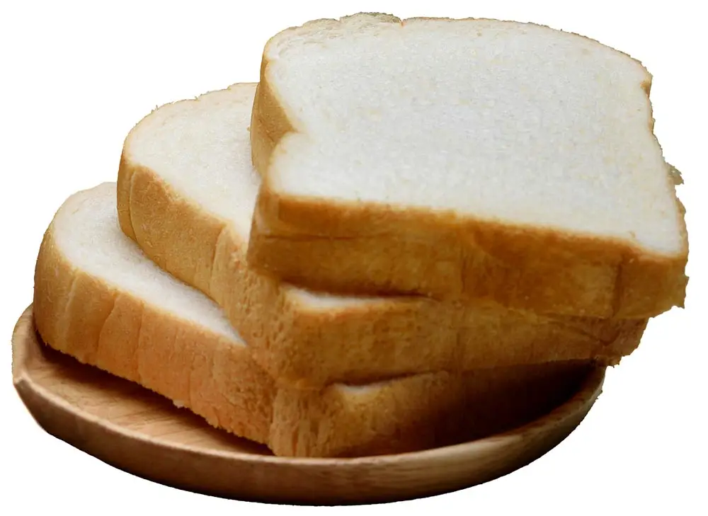 white bread slices