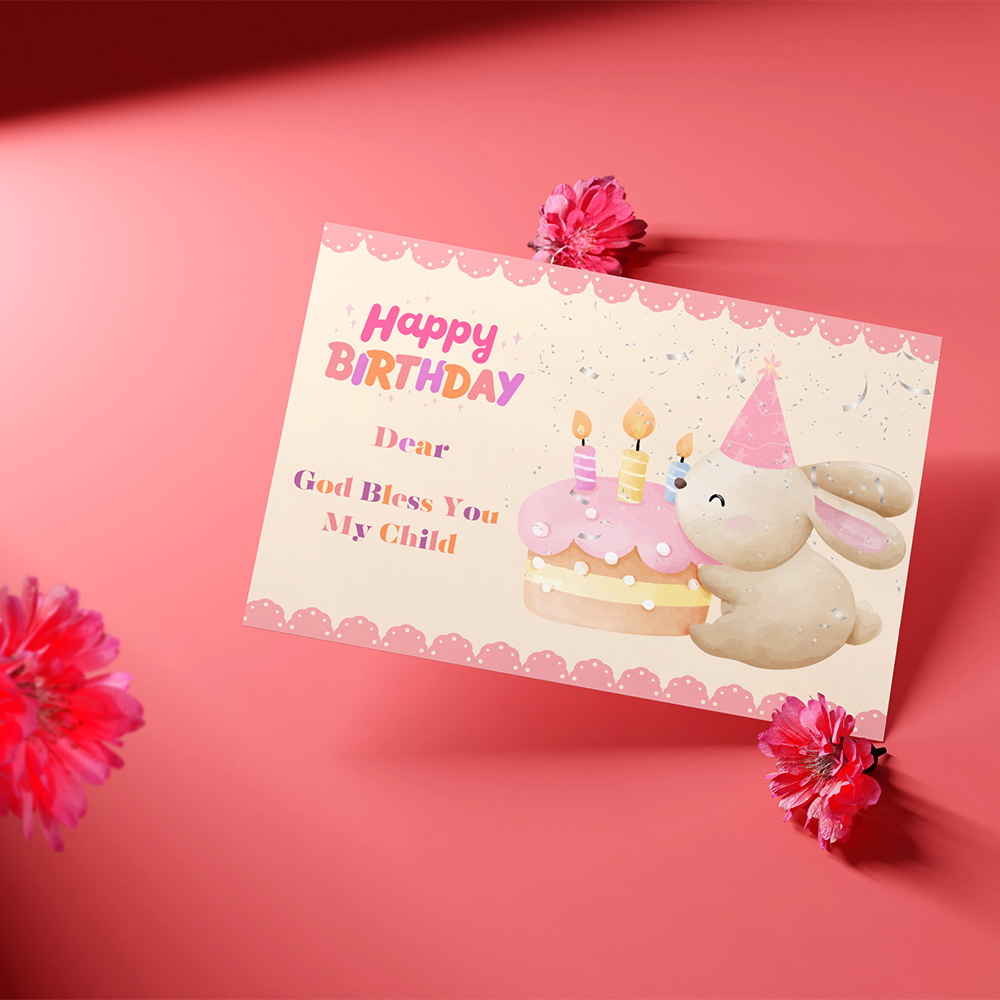 Bunny Birthday Card